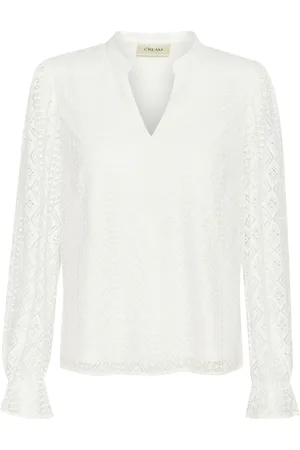 Cream Bluse 