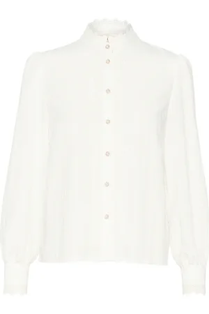 Cream Bluse 