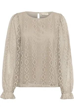 Cream Bluse 