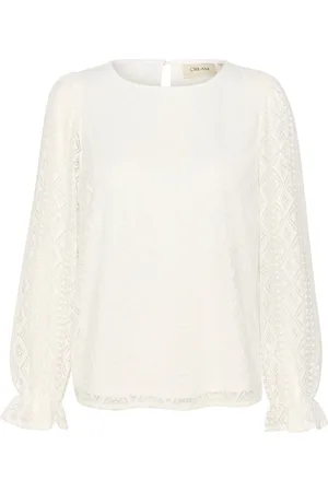 Cream Bluse 