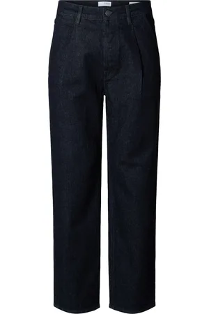 SELECTED Jeans med lægfolder 