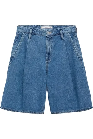 MANGO Jeans med lægfolder 
