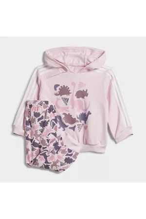 adidas Børn Træningsdragter - Dino Camo Allover Print French Terry joggingdragt