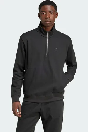 adidas Trefoil Essentials Waffle 1/2 Zip sweatshirt