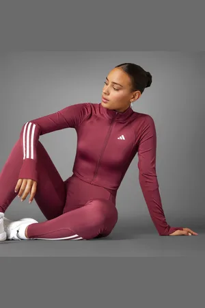 adidas Hyperglam Full-Zip Ribbed trøje