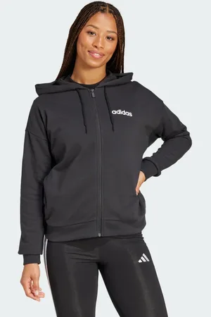 adidas Essentials Linear Full-Zip French Terry hættetrøje