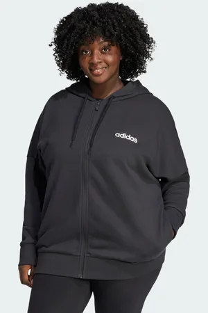 adidas Essentials Linear Full-Zip French Terry hættetrøje
