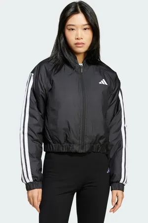 adidas Essentials 3-Stripes Insulated Crop bomberjakke
