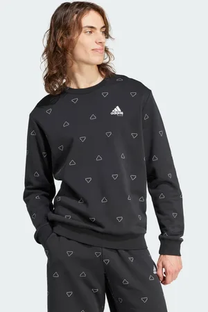 adidas Seasonal Essentials Monogram Graphic Crew Sweatshirt