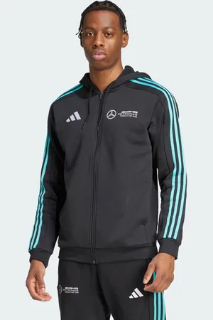 adidas MERCEDES - AMG PETRONAS FORMULA ONE TEAM DNA FULL ZIP HÆTTETRØJE