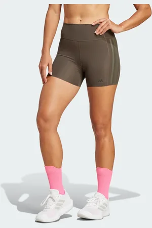 adidas Optime 4-Inch Raw-Cut-Hem tights