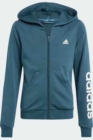 adidas Essentials Linear Logo Full-Zip hættetrøje
