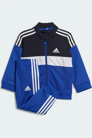 adidas Tiberio 3-Stripes Colorblock Shiny Kids træningsdragt