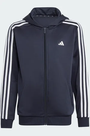 adidas Train Essentials AEROREADY 3-Stripes Regular-Fit Full-Zip hættetrøje