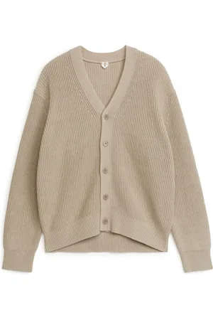 ARKET Kvinder Casual skjorter - Cotton-Linen Knitted Cardigan - Beige