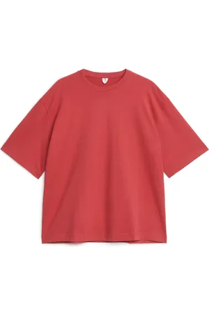 ARKET Kortærmede - Oversized Lightweight T-Shirt - Red