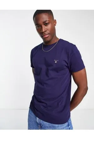 GANT T-shirt med originalt logo i -Marineblå