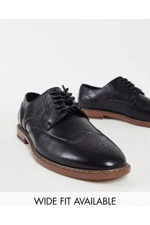 ASOS Sorte broguesko i imiteret skind fra