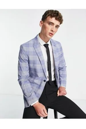 Ben Sherman Skinny-habitjakke med tern