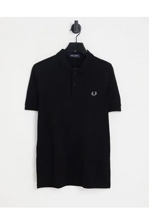 Fred Perry Sort ensfarvet poloskjorte