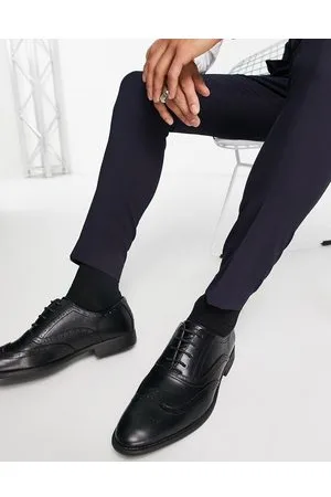 ASOS Sorte broguesko i imiteret læder