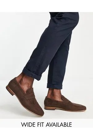 ASOS Loafers i imiteret ruskind med naturlig sål