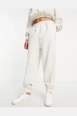 Reebok Archive - Råhvide oversized joggingbukser