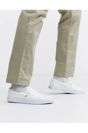 Vans Hvide slip-on lærredssko fra Classic