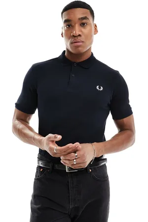 Fred Perry Ensfarvet poloskjorte
