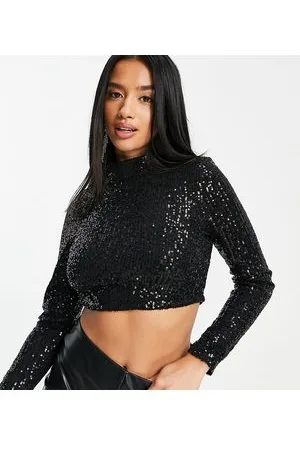 In The Style Højhalset top med pailletter i - Kun hos ASOS