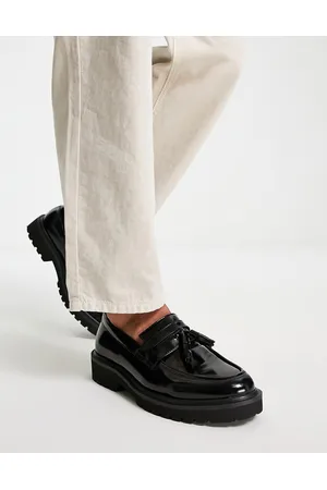ASOS Sorte loafers i imiteret læder med kvaster