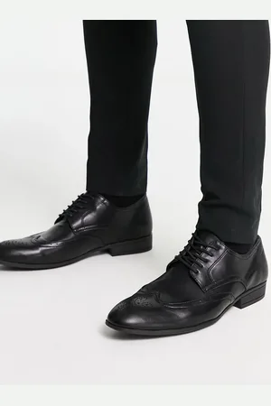 New Look Ensfarvede sorte brogues