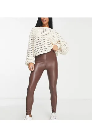Og bukser leggings i brun farve | FASHIOLA.dk