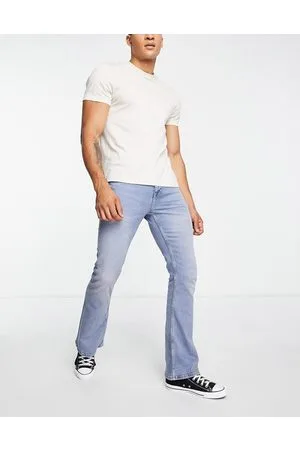 ASOS Jeans med svaj og stretch i lyseblå vintage-vask