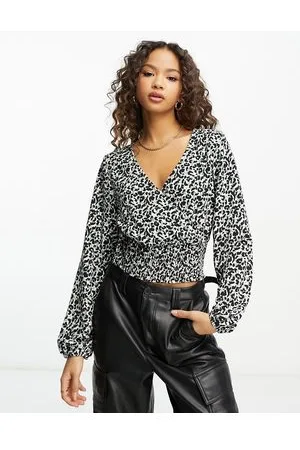 JDY Karla - Smock-top med dyreprint-Multifarvet