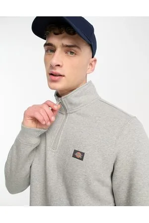 Dickies Oakport - Sweatshirt med 1/4-lynlås i grå