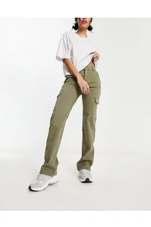 ASOS Kakifarvede slim-cargobukser-Grøn