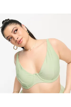 ASOS Kvinder Bøjle Bikinier - Curve - Mix and Match - Salviegrøn bikinitop med bøjle