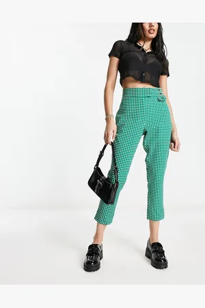 COLLUSION straight leg pants in mint green