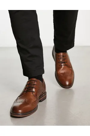 Schuh Raffe - Brune brogues i læder