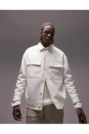baggrund gentage lav lektier Jacket skindjakke jakker for mænd i beige farve | FASHIOLA.dk