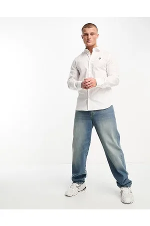 Lyle & Scott Poplin-skjorte med ikonlogo i slim fit