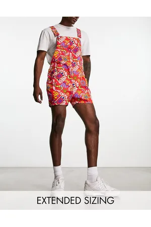 ASOS Mænd Overalls - Korte overalls med gennemgående print