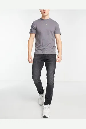 Only & Sons Slim jeans i vasket sort