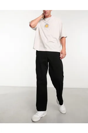 JACK & JONES Intelligence - Bill - Sorte chinobukser med vide ben