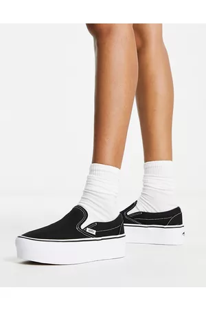 Vans Stackform - Slip-on-sneakers i sort og hvid
