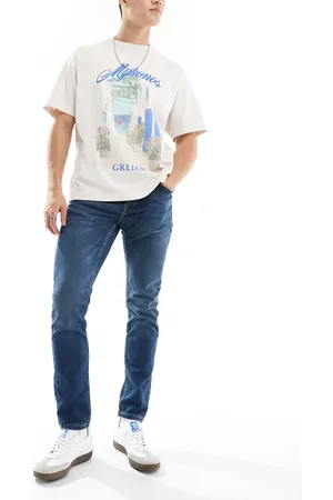Only & Sons Slim Fit - Mid Wash blå jeans