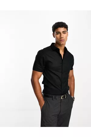 ASOS Skinny Oxford-skjorte med cutaway-krave i hvid