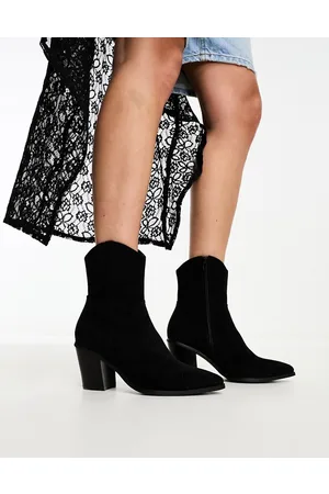 ASOS Rational - Sorte Western-støvler med hæl