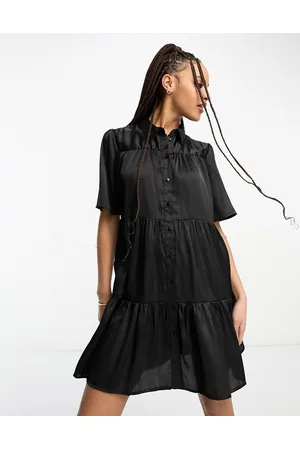 JDY Smock-minikjole i satin